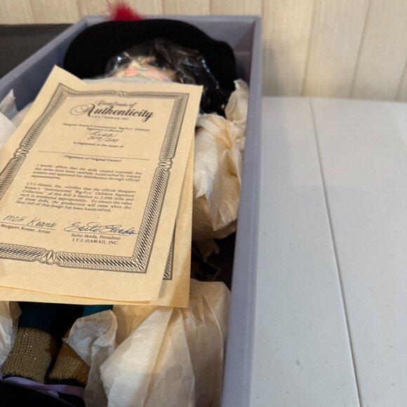 MARGARET KEANE INTL BIG EYE CHILDREN SIGNATURE COLLECTION DOLL “LISA” W/BOX #319 - Picture 11 of 13